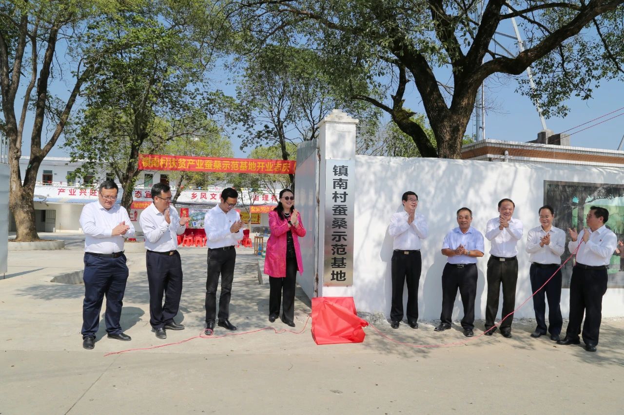 省國資委黨委副書記、副主任賀宇出席廣新集團定點幫扶村英德市鎮南村蠶桑產業基地開業儀式