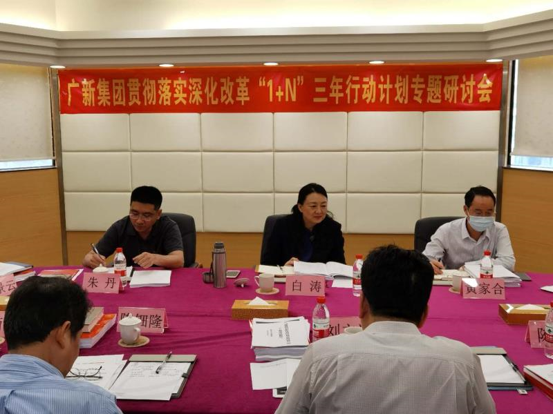 縱深推進集團深化改革,高質量建設一流國有資本投資公司, 集團舉辦貫徹落實《廣新集團深化改革“1+N”三年行動方案》專題研討會 縱深推進集團深化改革,高質量建設一流國有資本投資公司, 集團舉辦貫徹落實《廣新集團深化改革“1+N”三年行動方案》專題研討會