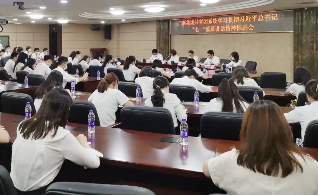 廣新集團共青團系統學習貫徹習近平總書記“七一”重要講話精神