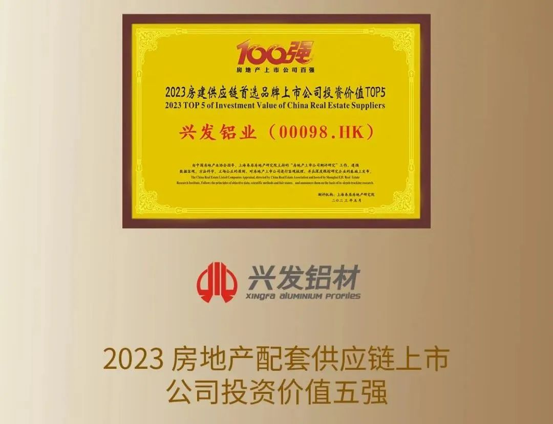 【喜訊】投資價值受關注！興發鋁業進入Top5